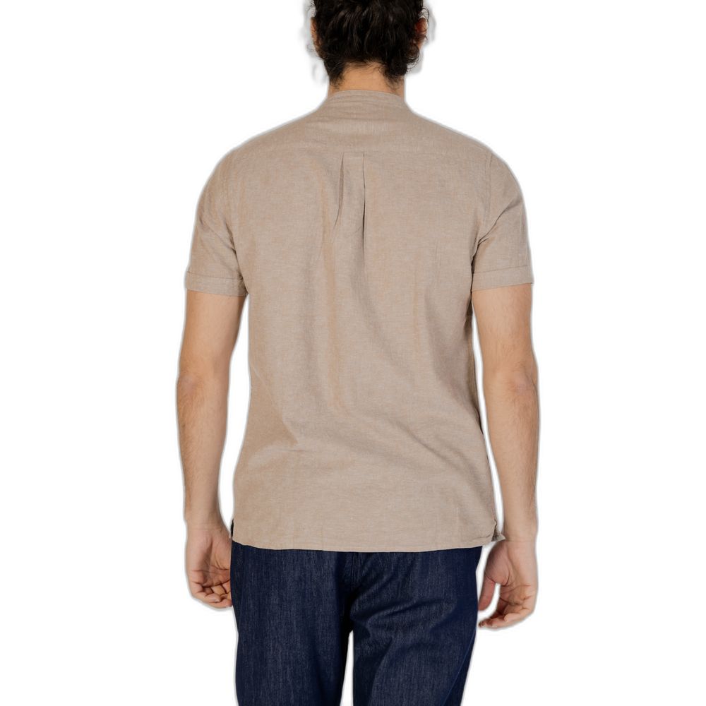 Hamaki-Ho Beige Linen Shortsleeve