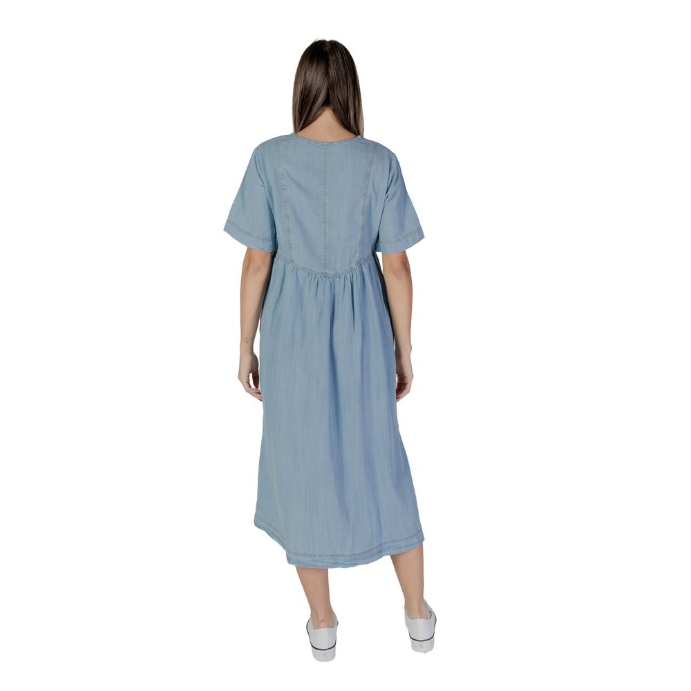 B.Young Light Blue Cotton Long