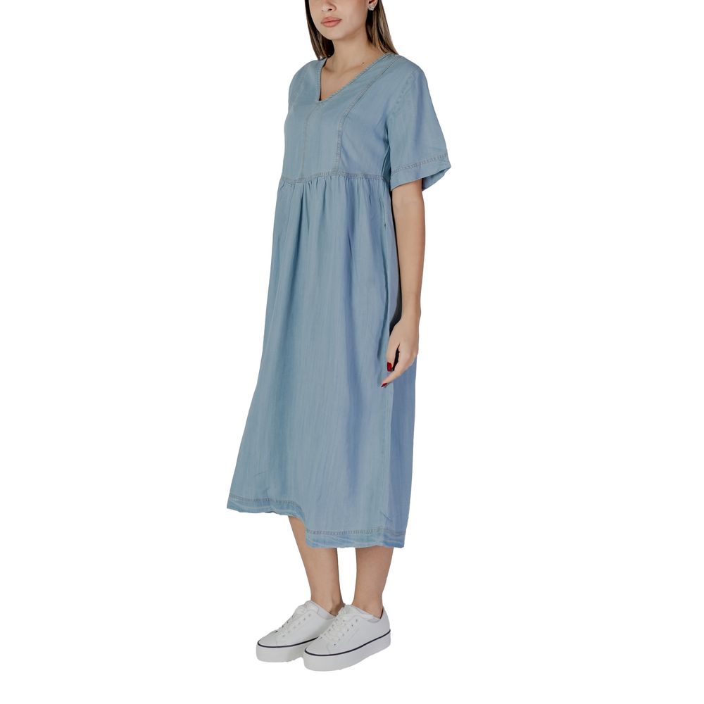 B.Young Light Blue Cotton Long