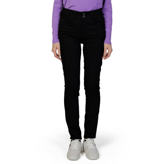 Street One Black Cotton Slim Fit Jean
