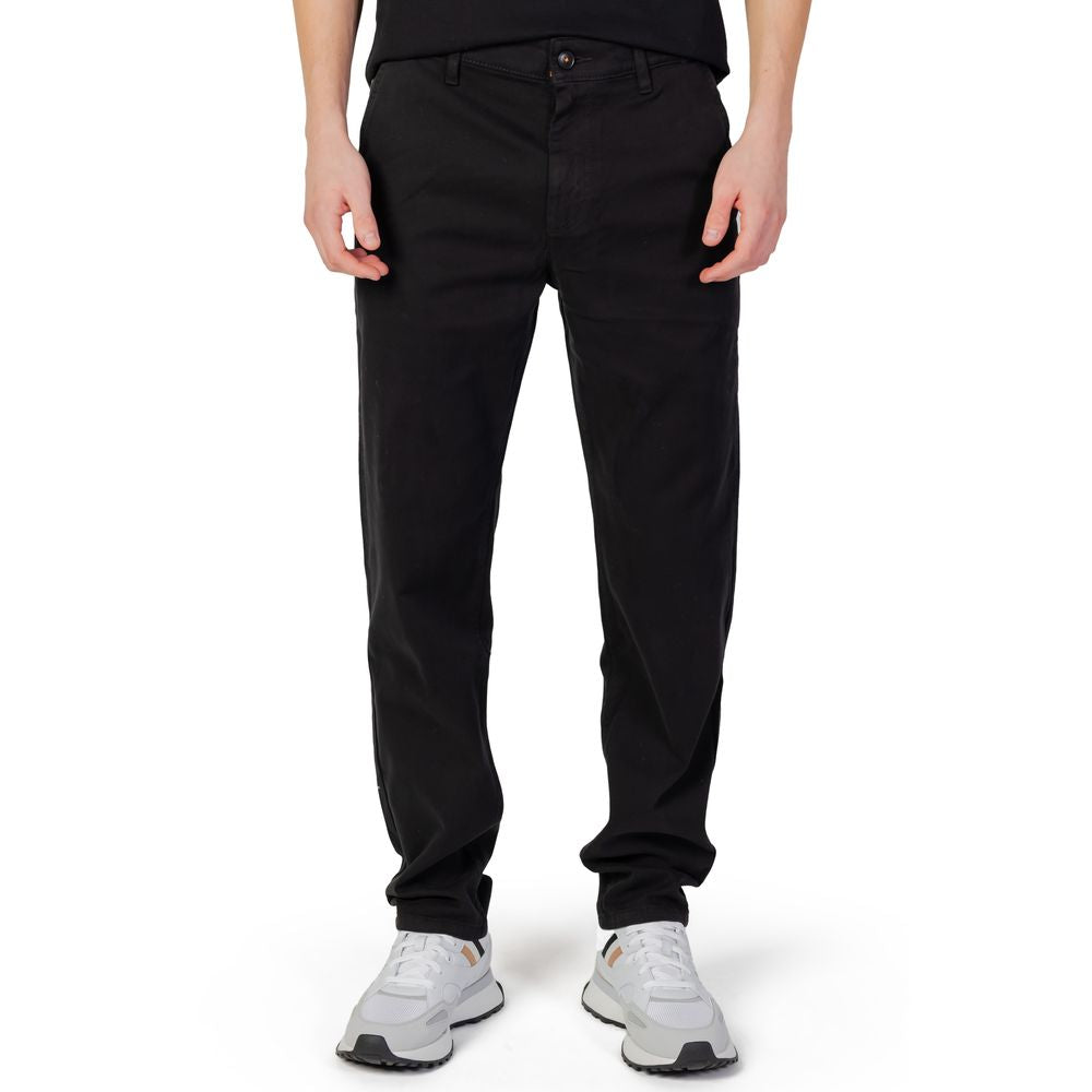 Hugo Boss Black Cotton Chino Pants
