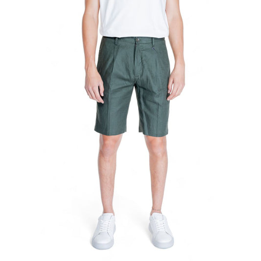 Antony Morato Green Linen Bermuda