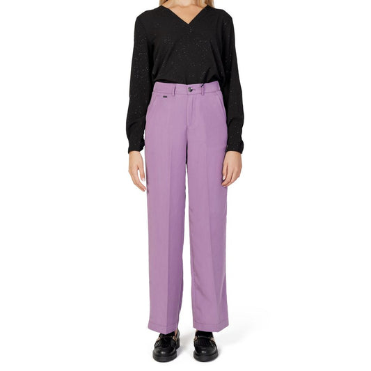 Street One Purple Lyocell Pant