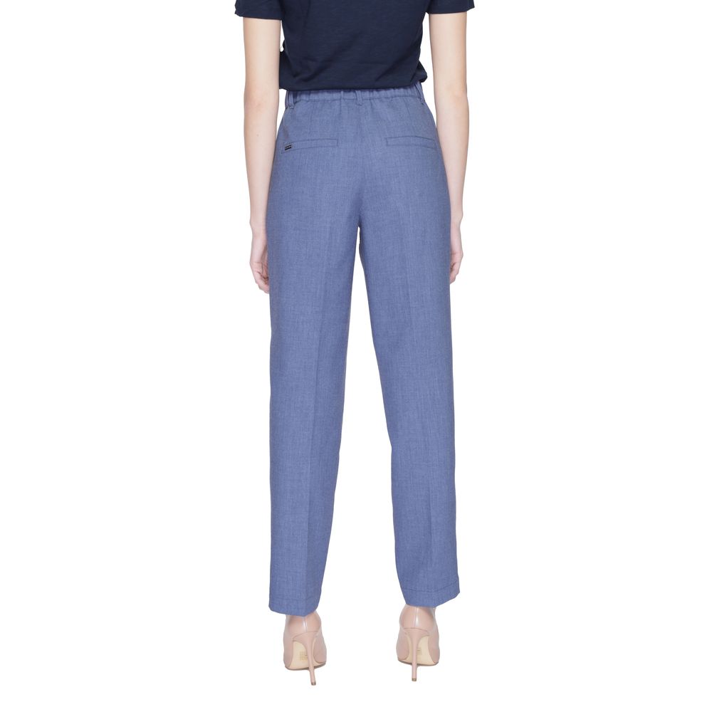 Street One Blue Polyester Pant