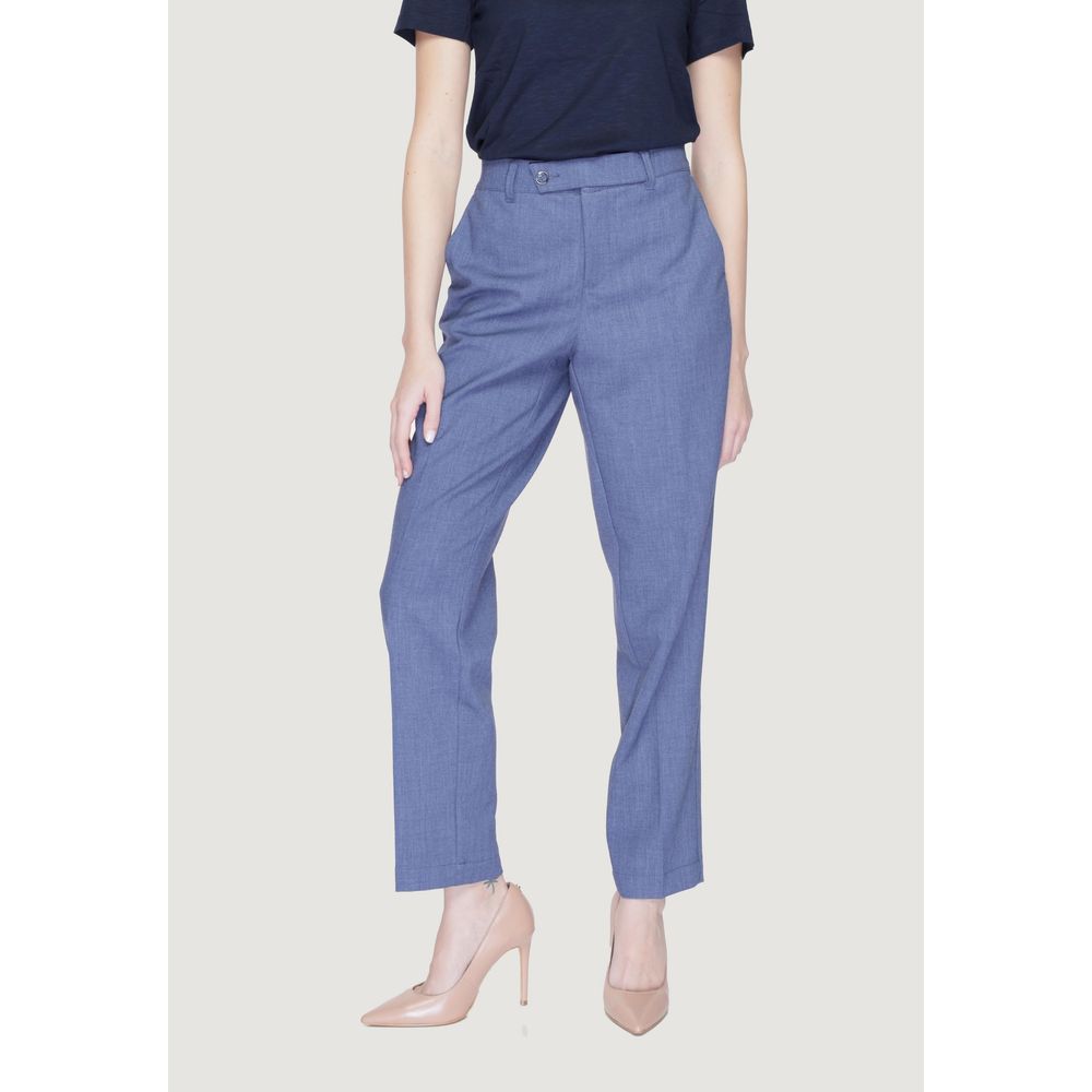 Street One Blue Polyester Pant