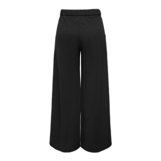 Jacqueline De Yong Black Recycled Polyester Pant