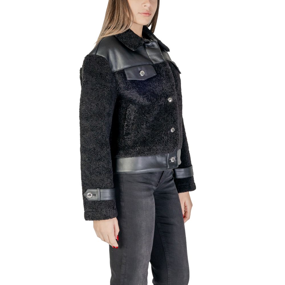 Morgan De Toi Black Polyester Coat