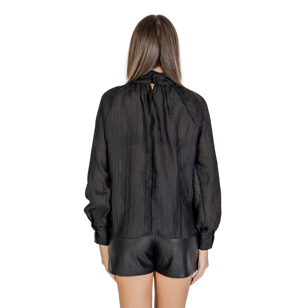 Jacqueline De Yong Black Polyester Blouse