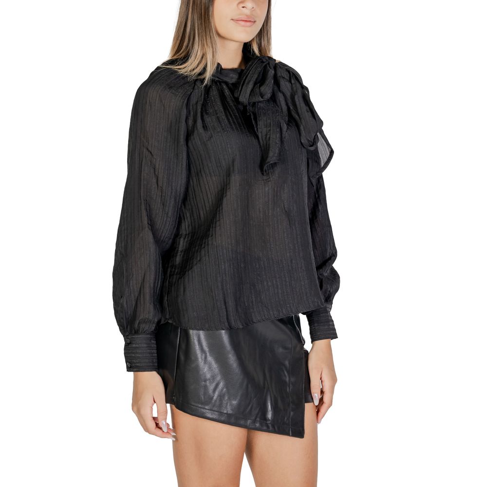 Jacqueline De Yong Black Polyester Blouse