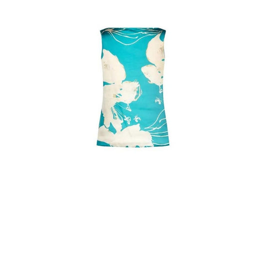 Rinascimento Turquoise Polyester Blouse