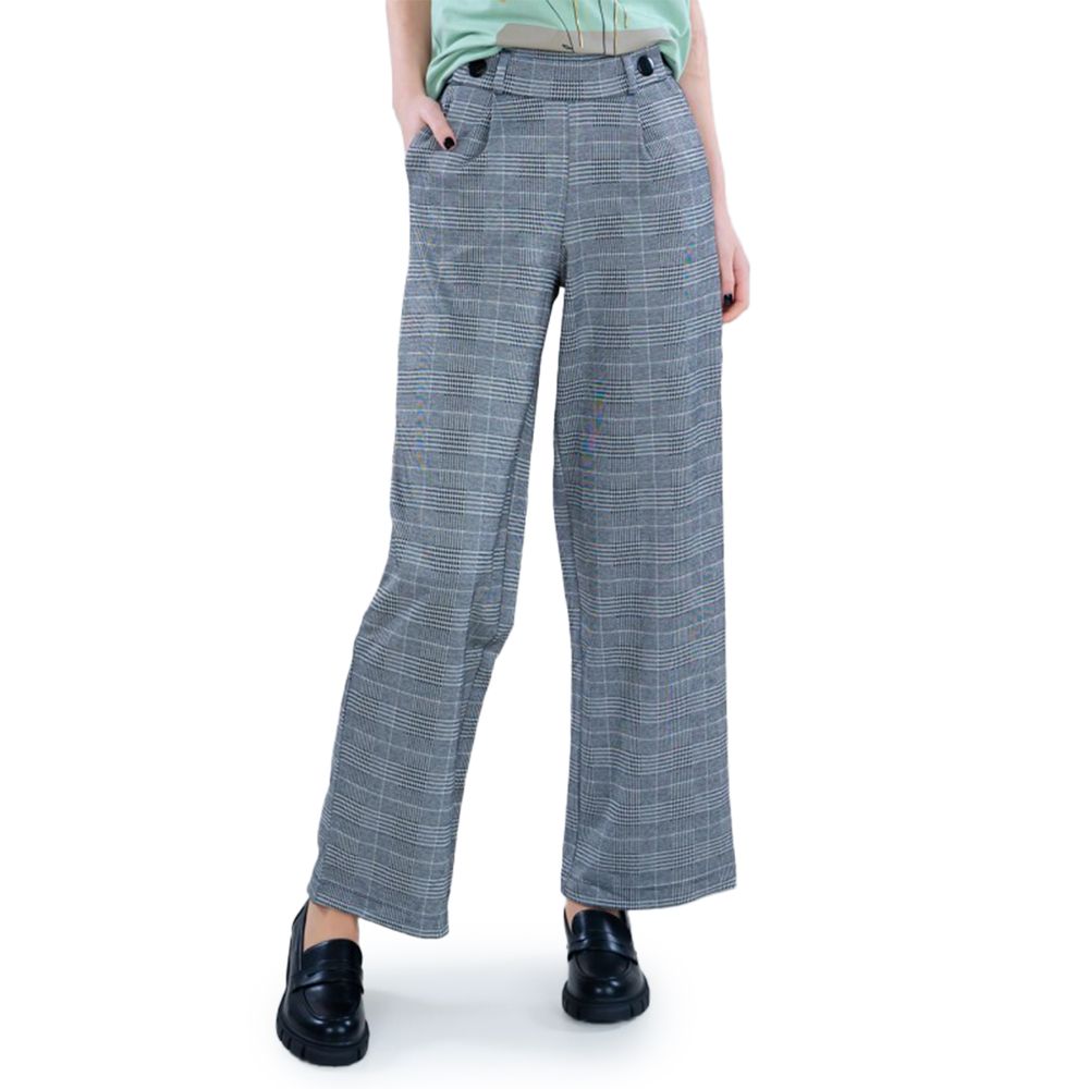 Jacqueline De Yong Black Polyester Pant