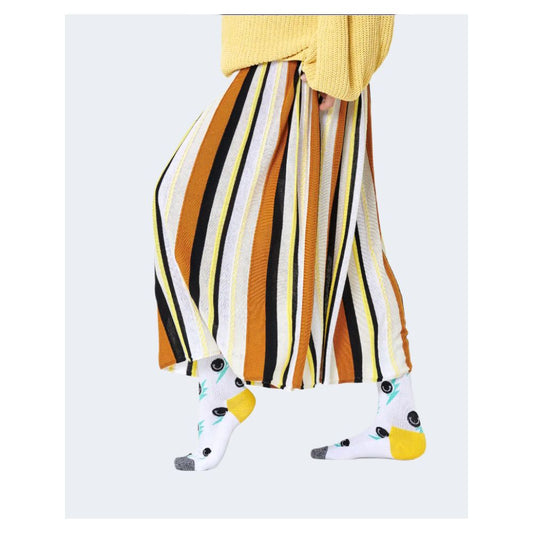 Happy Socks White Cotton Sock