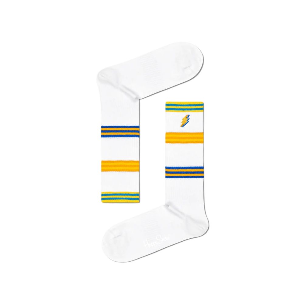 Happy Socks White Cotton Sock