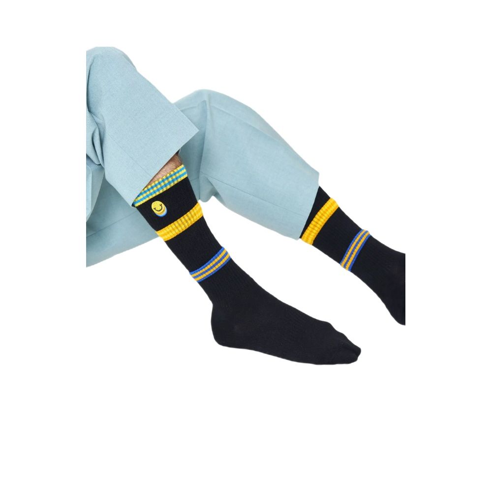 Happy Socks Black Cotton Sock