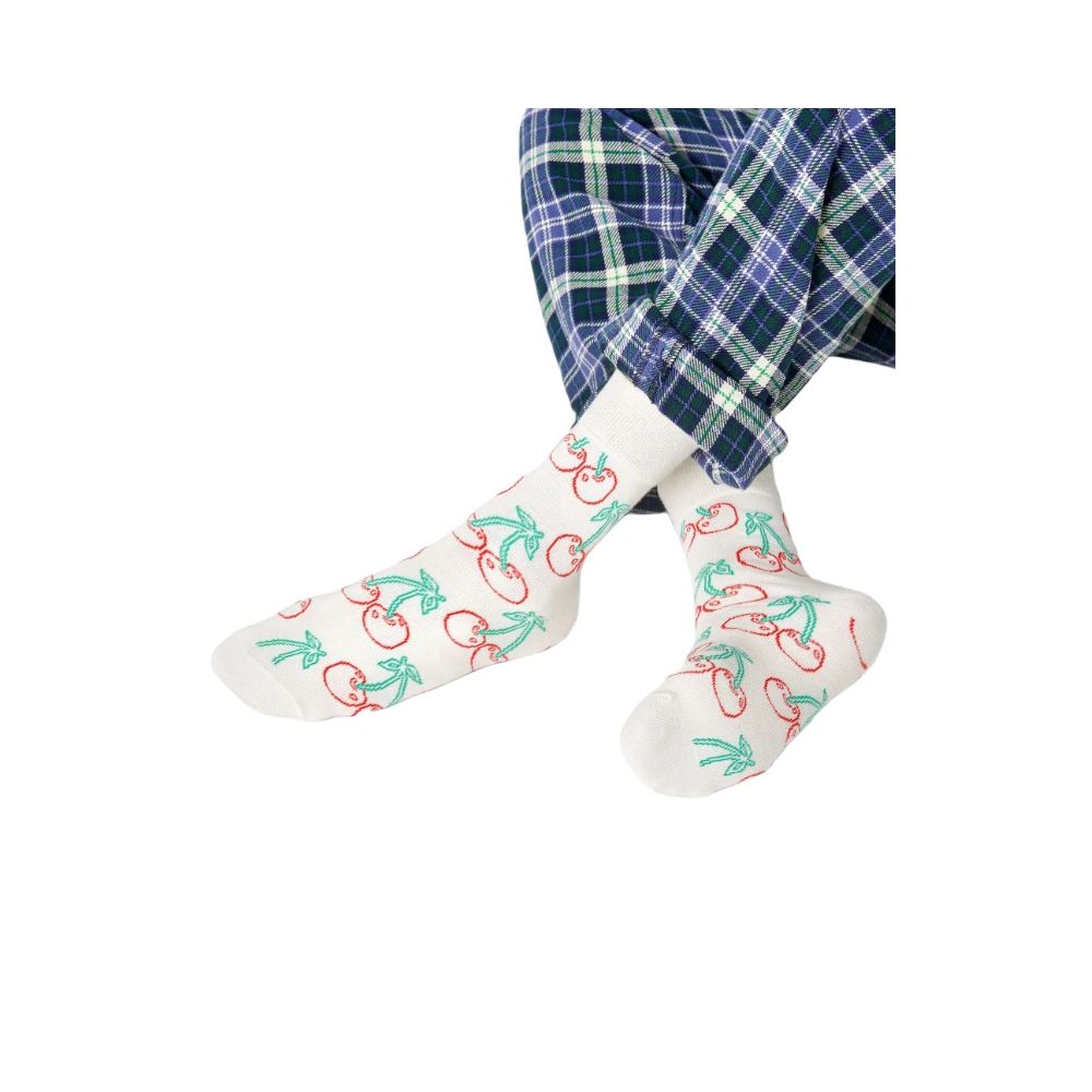 Happy Socks White Cotton Sock