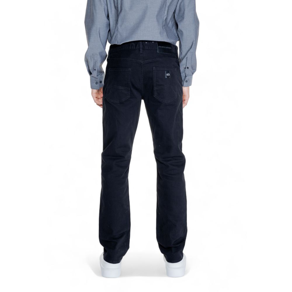 Armani Exchange Black Cotton Skinny Pant