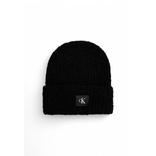 Calvin Klein Jeans Black Marabou Caps Baseball Hat