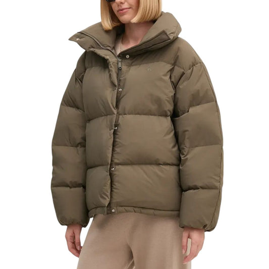 Calvin Klein Jeans Brown Polyester Jackets & Coat