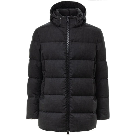 Herno Black Polyester Jackets & Coat