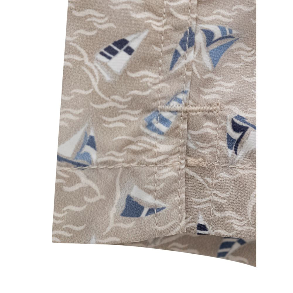 Canali Beige Polyester Swim Short