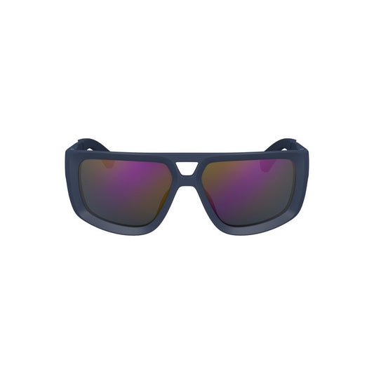 Blue Plastic Men Sunglass