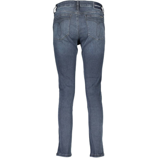 Calvin Klein Blue Cotton Women's Skinny Jean