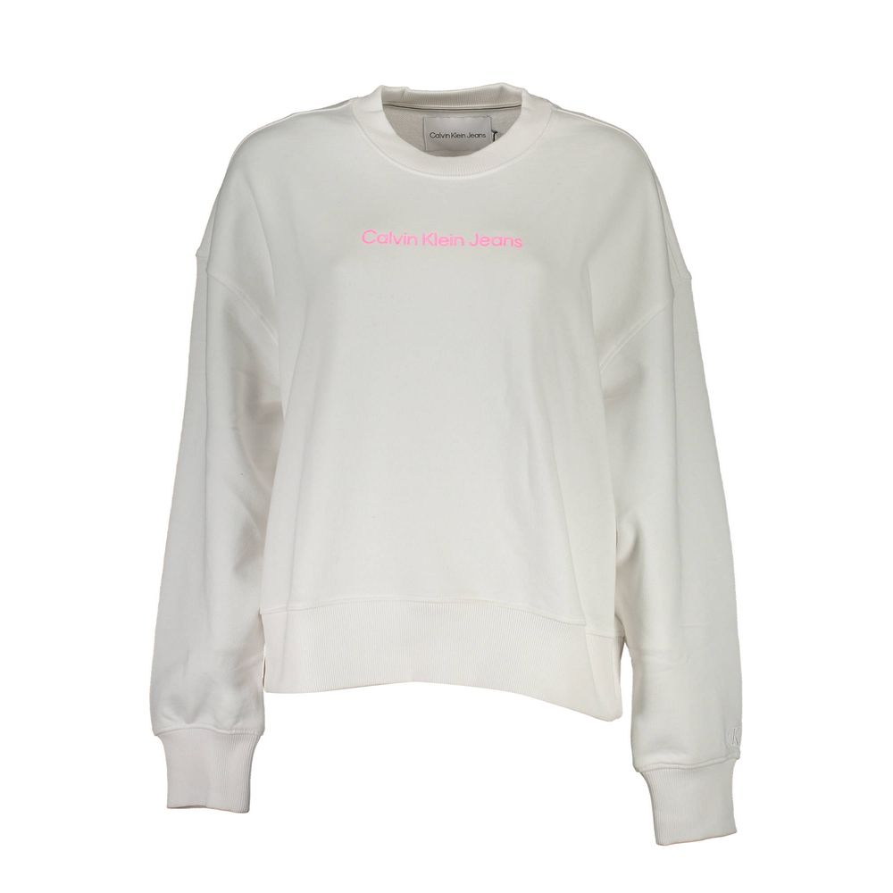 Calvin Klein Bianco Cotton Women Sweatshirt