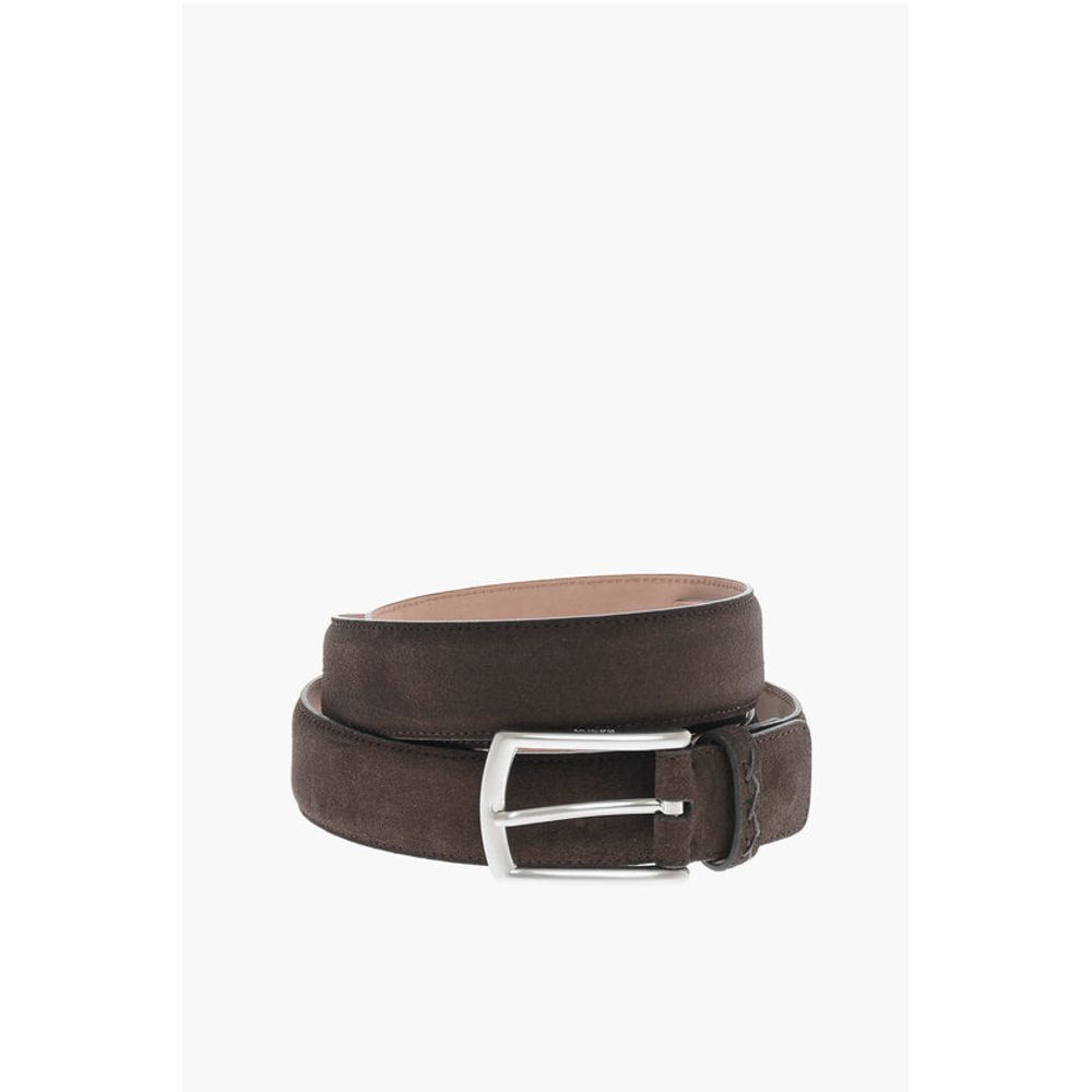 Metal Buckle Suede Belt