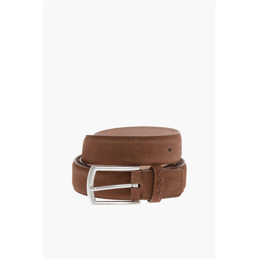 Metal Buckle Suede Belt