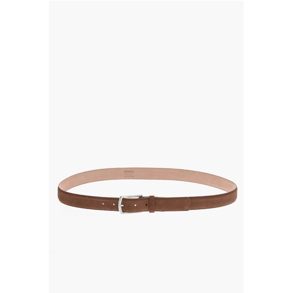Metal Buckle Suede Belt