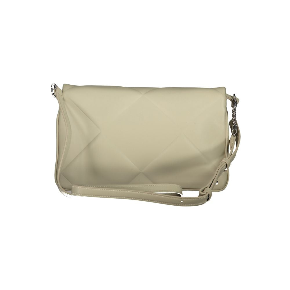 Calvin Klein Beige Polyurethane Women Shoulder Bag
