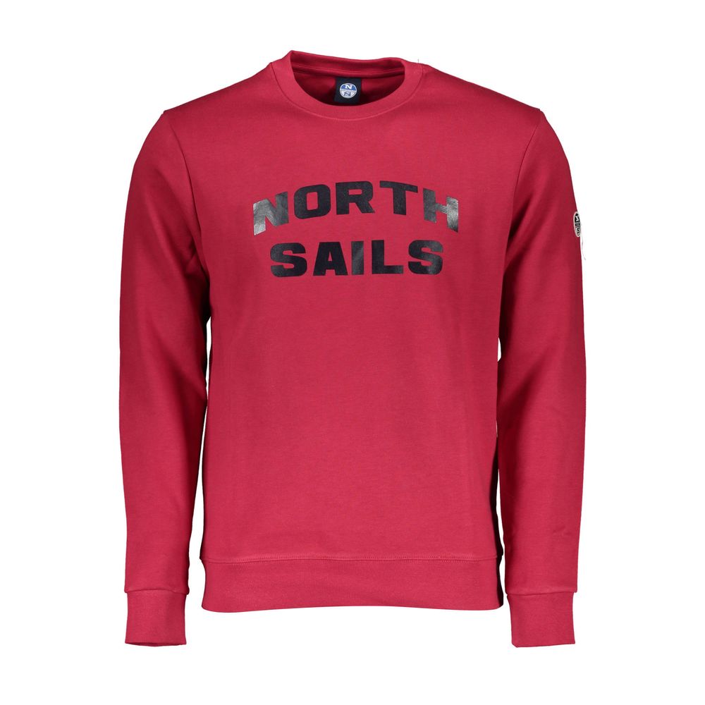 North Sails Red Cotton Men's Sweatshirt