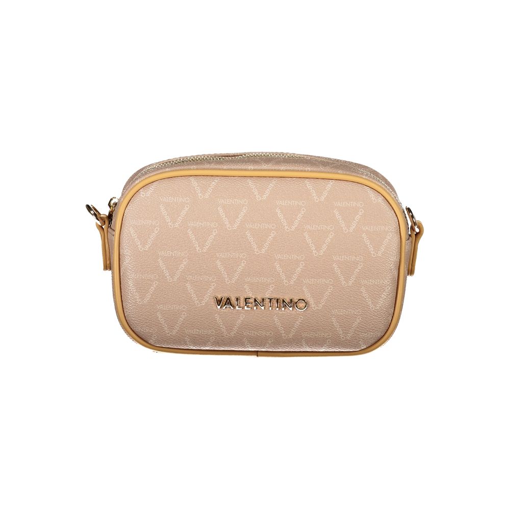 Mario Valentino Beige Polyurethane Women Shoulder Bag