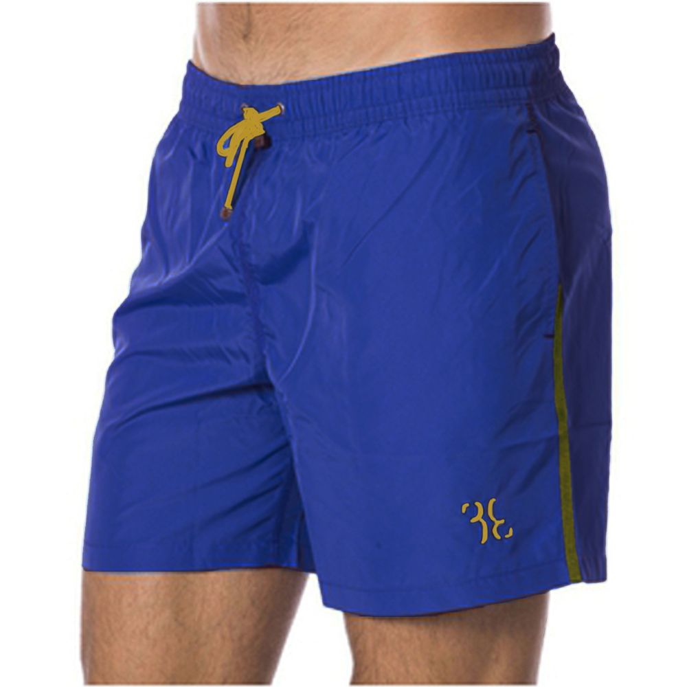 Billionaire Italian Couture Blue Polyester Men's Swim Trunk