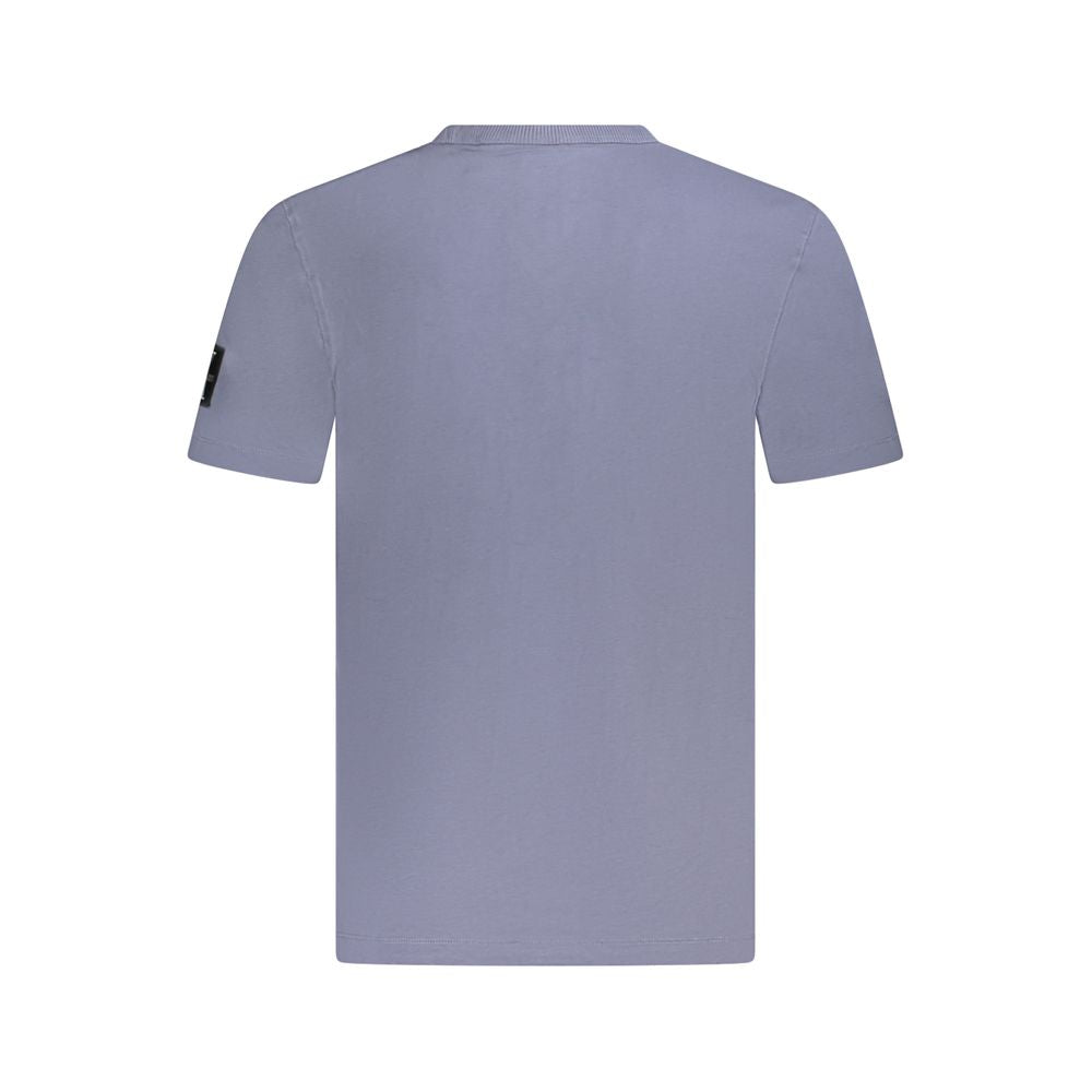 Calvin Klein Blu Cotton Men T-Shirt