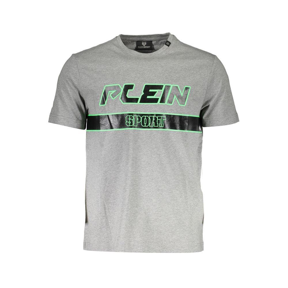 Plein Sport Grigio Cotton Men T-Shirt