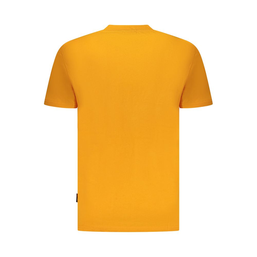 Napapijri Orange Organic Cotton Men T-Shirt