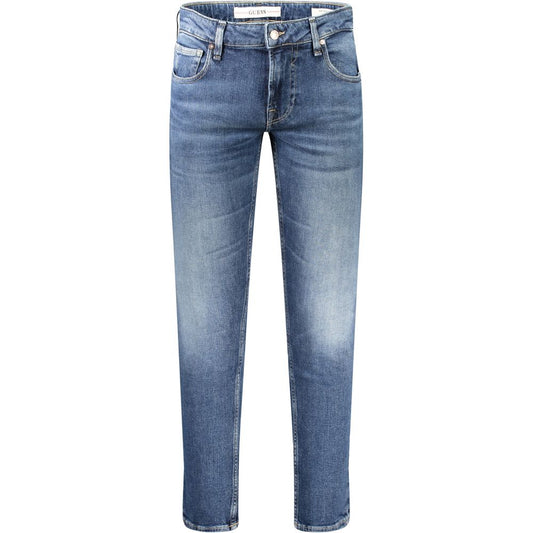 Guess Jeans Blu Recycled Cotton Men Jeans