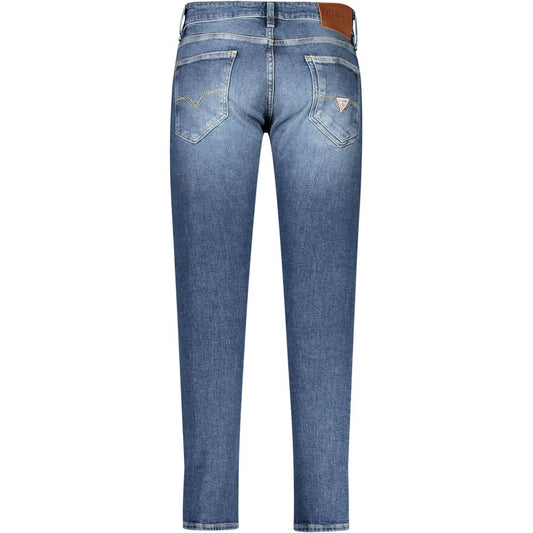 Guess Jeans Blu Recycled Cotton Men Jeans