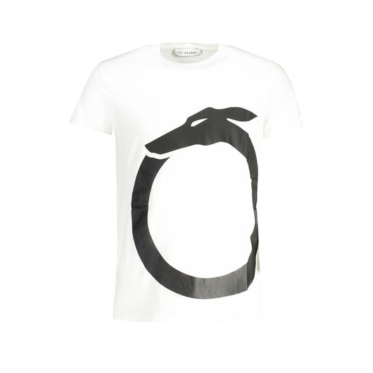 Trussardi White Cotton Men T-Shirt