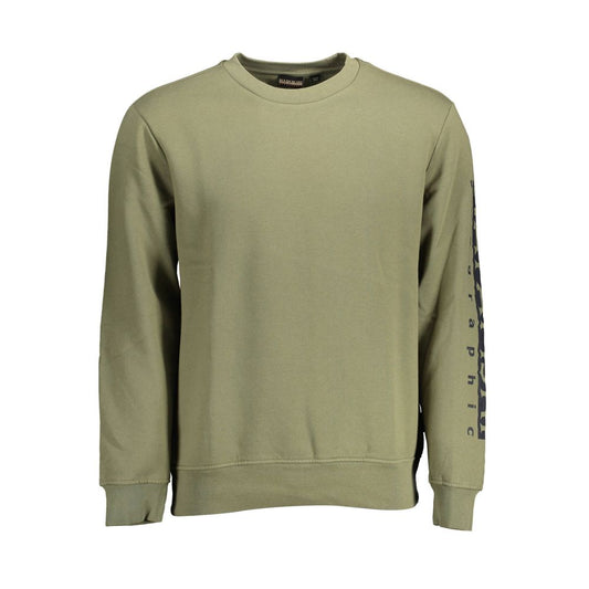 Napapijri Verde Cotton Men Sweatshirt