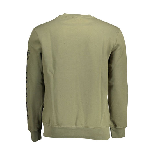 Napapijri Verde Cotton Men Sweatshirt