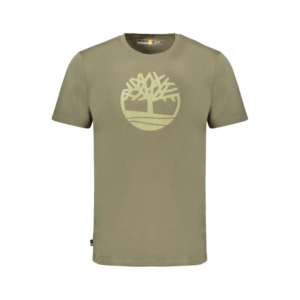 Timberland Verde Cotton Men T-Shirt