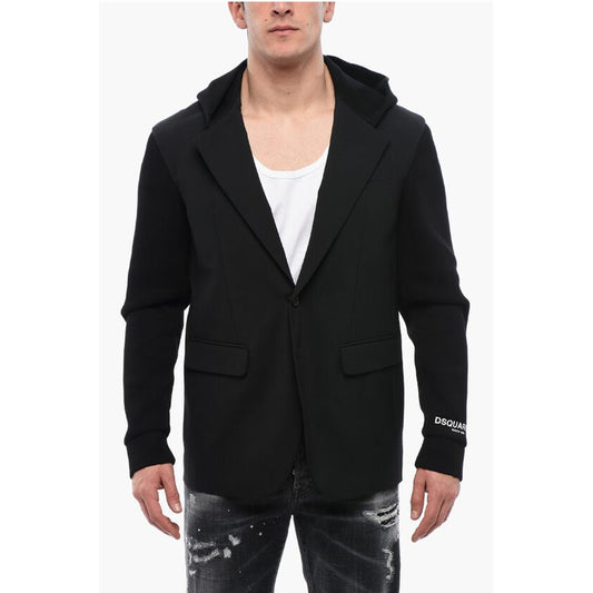 Wool Hooded Blazer
