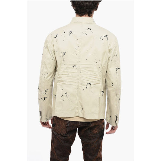 Sketched Design Cotton Saharan Blazer
