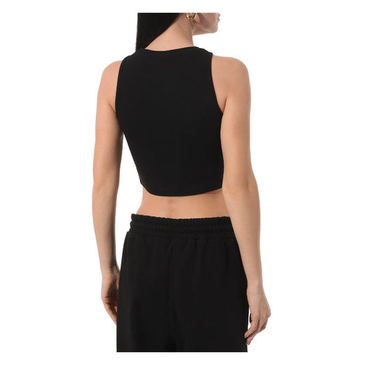 Comme Des Fuckdown Black Cotton Tops & T-Shirt