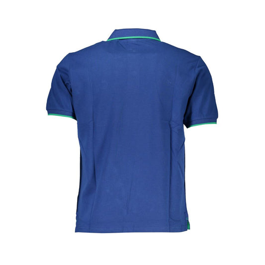 North Sails Blue Cotton Men Polo Shirt