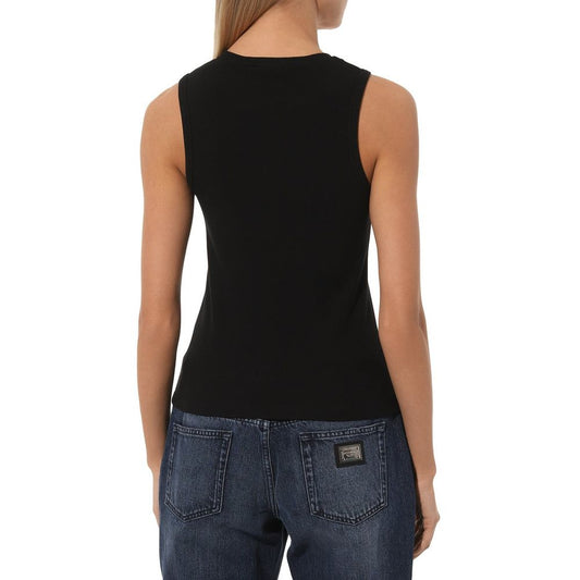 Comme Des Fuckdown Black Cotton Tops & T-Shirt