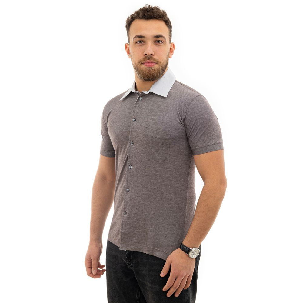 Corneliani Bicolor Cotton Shortsleeve