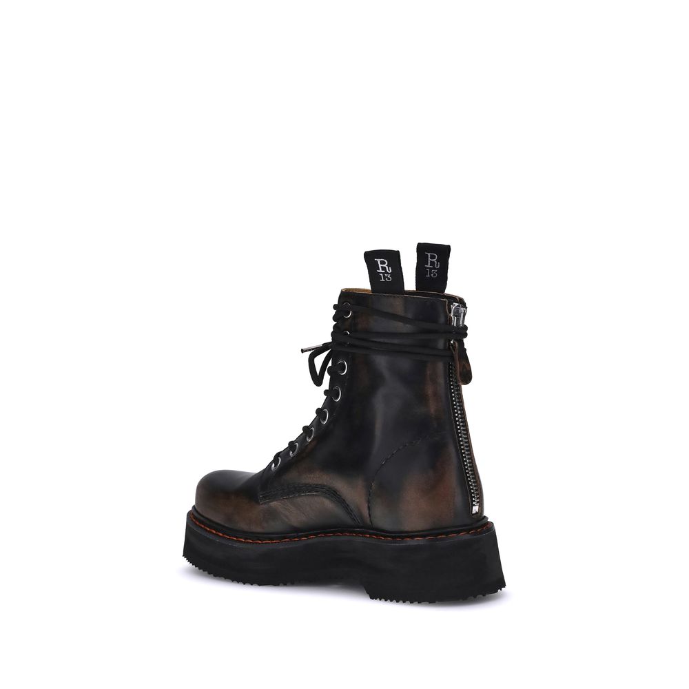 R13 Lace-up Ankle Boots